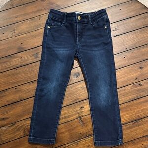 Janie & Jack Girls' Dark Blue Stretch Denim Jeggings